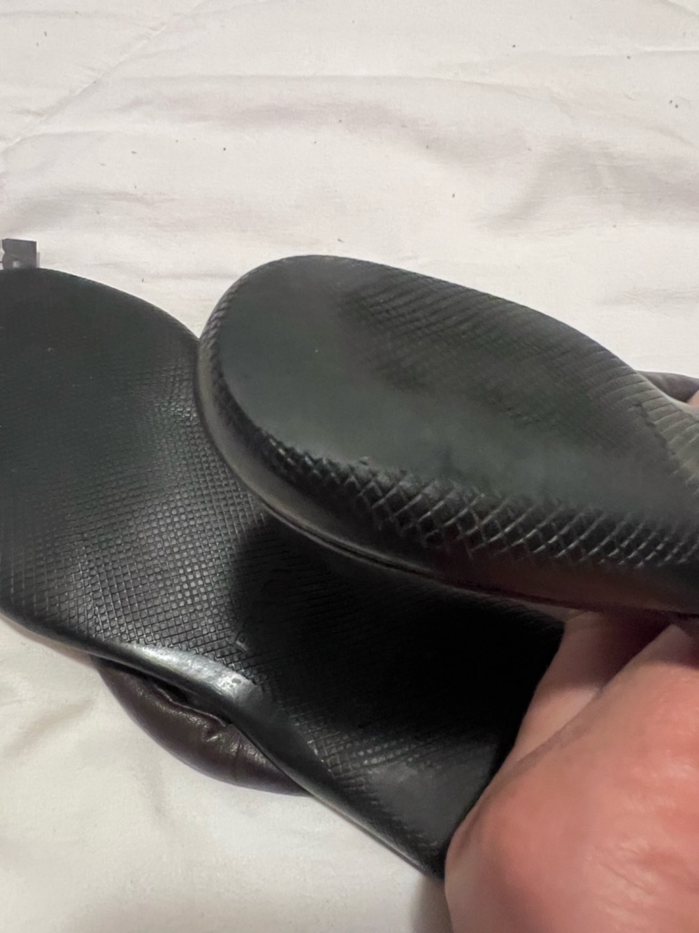 Prada Brown Nappa leather thong sandal - Picture 9 of 9